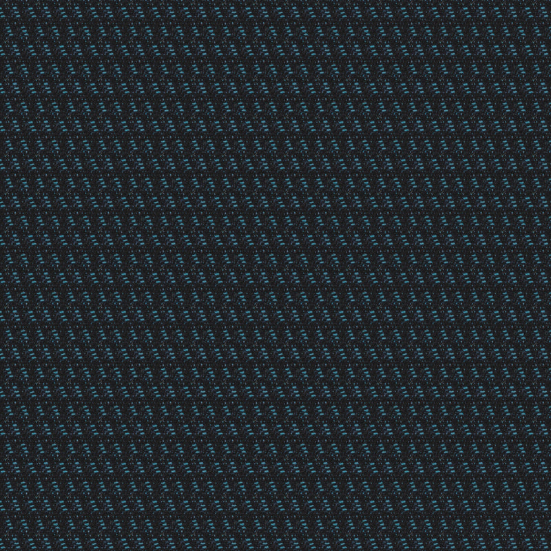 Image of a Black & Cyan Worsted Dobby Merino Wool Pants Fabric