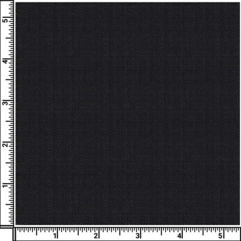 Image of a Charcoal & White Worsted Sharkskin Merino Wool Suiting Fabric