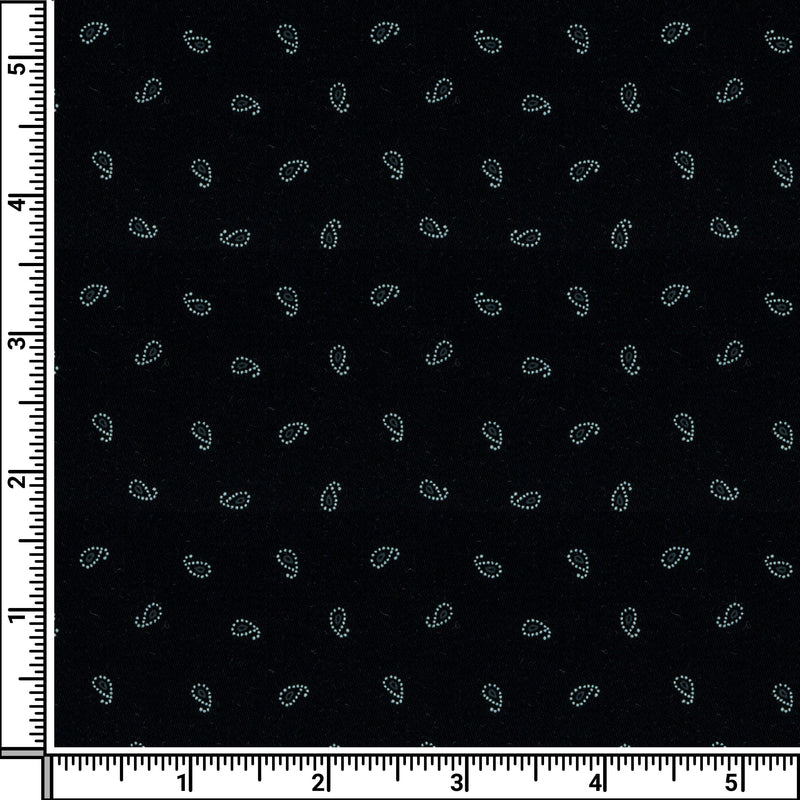 Image of a Black & White Poplin Prints Giza Cotton Shirting Fabric