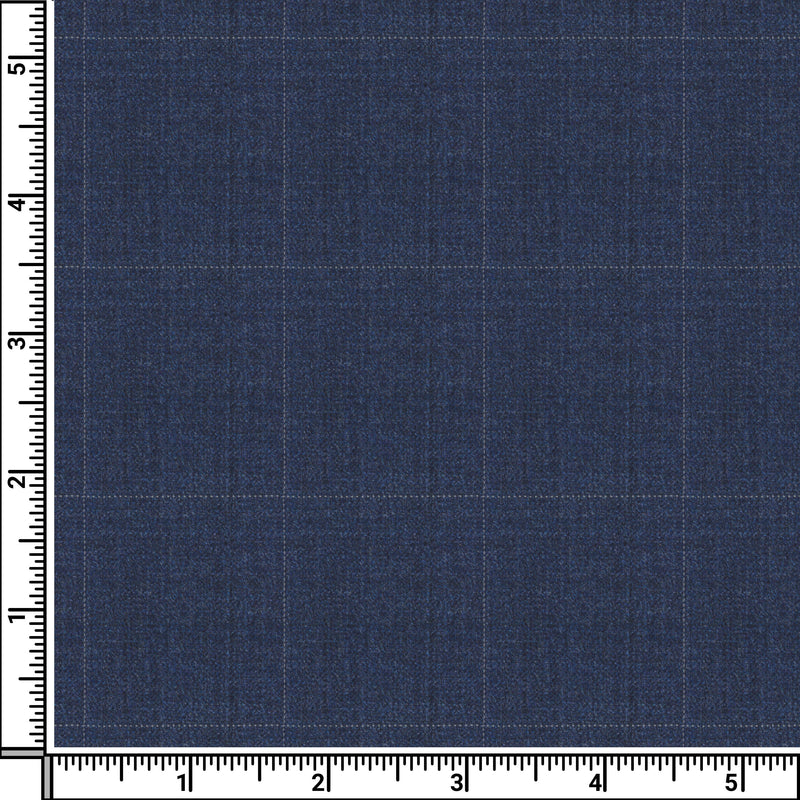 Image of a Black & White Worsted Checks Merino Wool Suiting Fabric