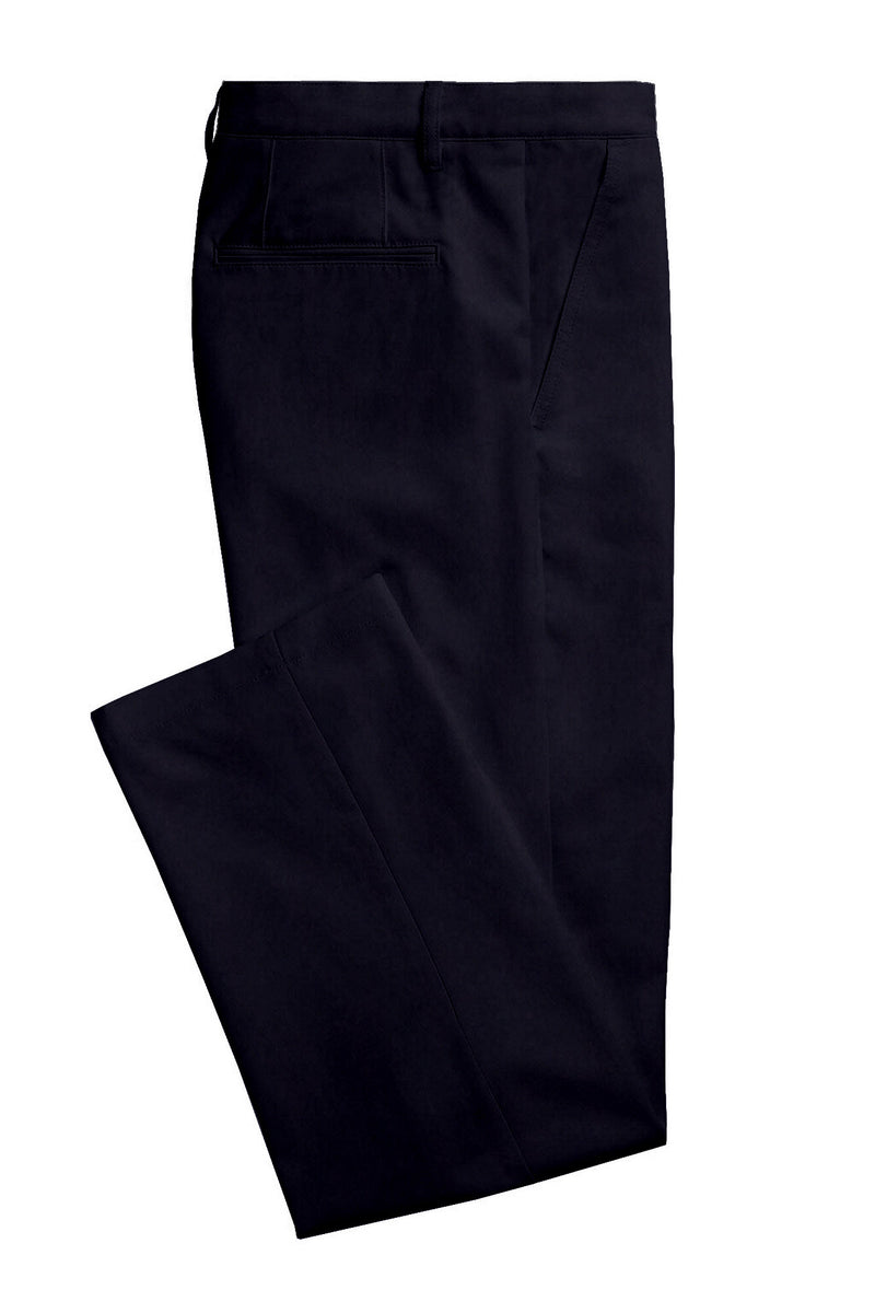 Image of a Black Flannel Twill Merino Wool Pants Fabric