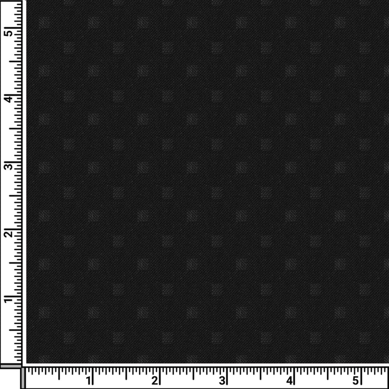 Image of a Black Worsted Checks Merino Wool Suiting Fabric