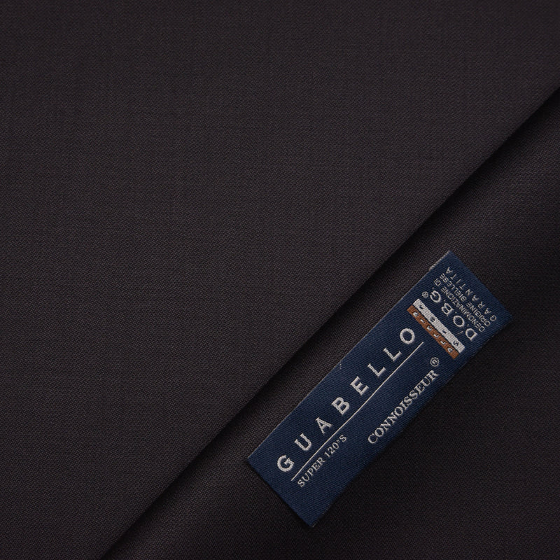 Image of a Black Worsted Solids Merino Wool Suiting Fabric