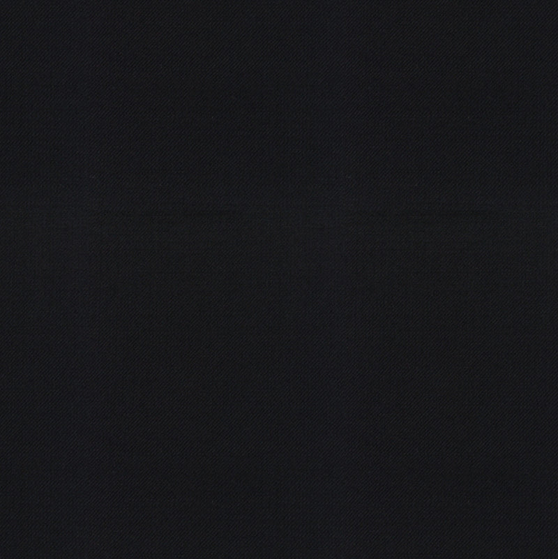 Image of a Black Worsted Twill Merino Wool Suiting Fabric