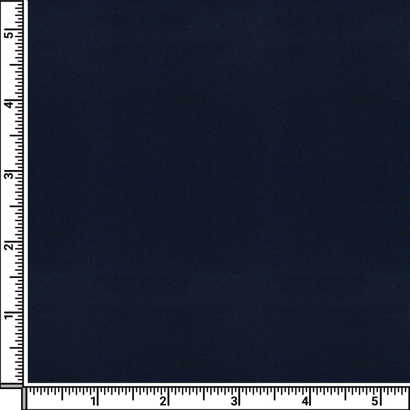 Image of a Black Worsted Twill Merino Wool Suiting Fabric