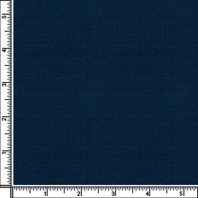 Image of a Blue & Green Worsted Twill Merino Wool Suiting Fabric