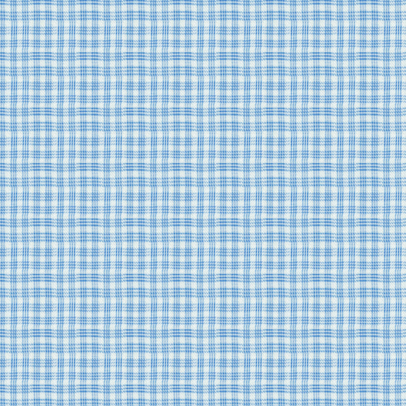 Image of a Blue & White Dobby Checks Giza Cotton Shirting Fabric