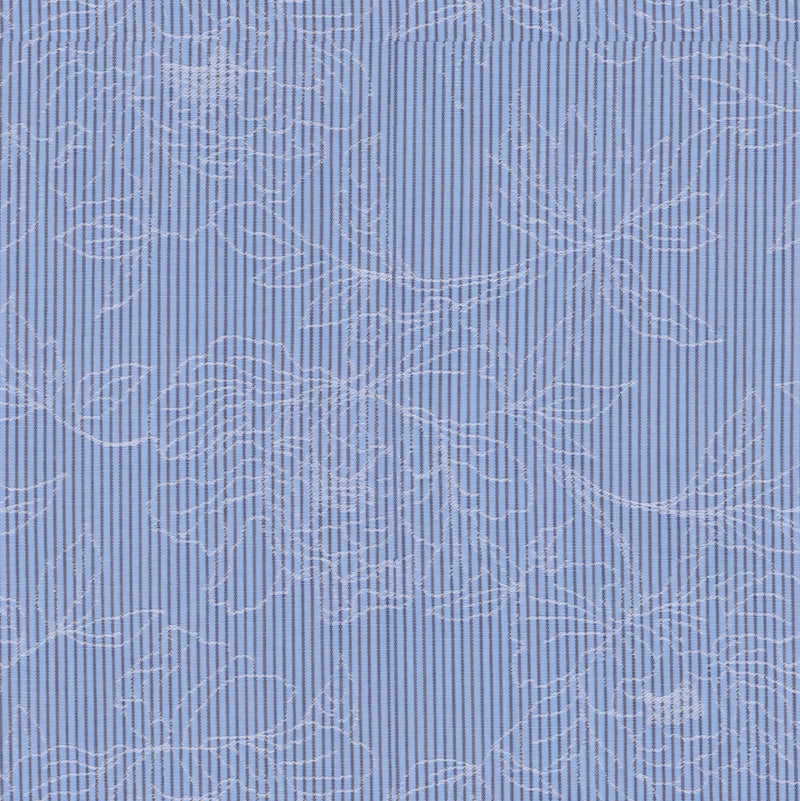 Image of a Blue & White Dobby Jacquard Giza Cotton Shirting Fabric