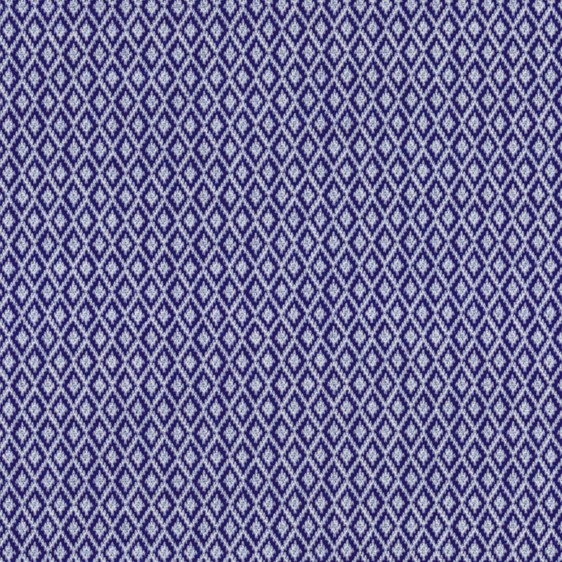 Image of a Blue & White Knit Micropattern Giza Cotton Shirting Fabric