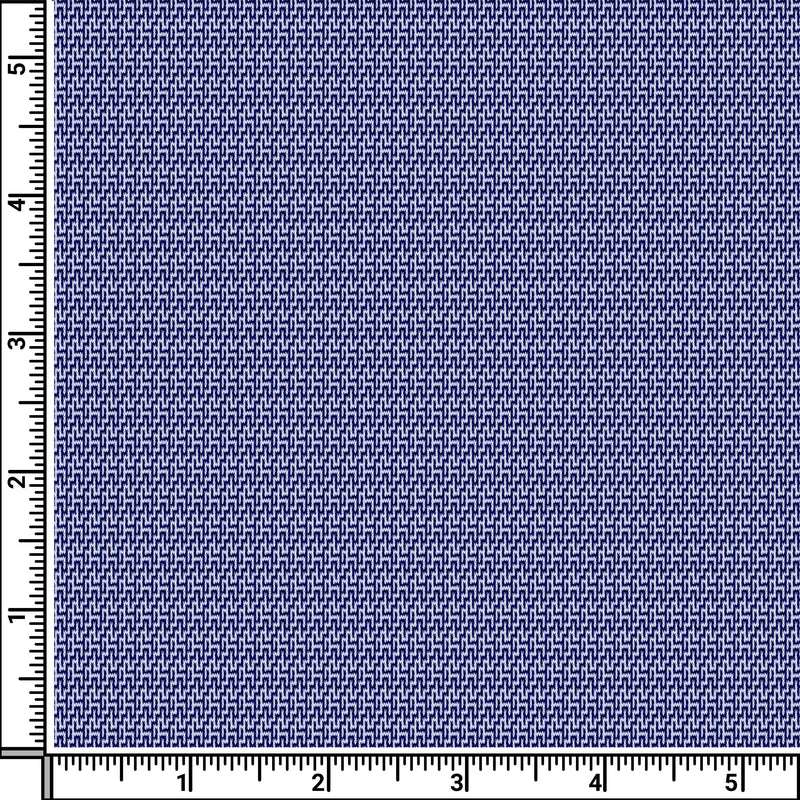 Image of a Blue & White Knit Micropattern Giza Cotton Shirting Fabric