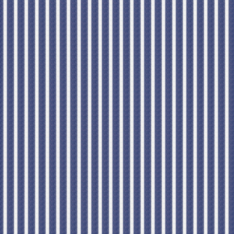 Image of a Blue & White Poplin Stripes Giza Cotton Shirting Fabric