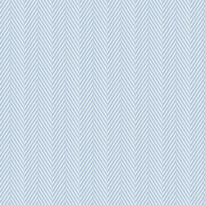 Image of a Blue Herringbone Micropattern Giza Cotton Shirting Fabric