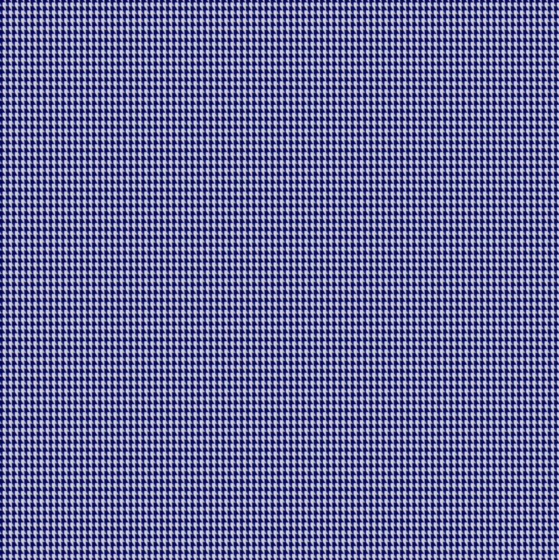 Image of a Blue Houndstooth Micropattern Giza Cotton Shirting Fabric