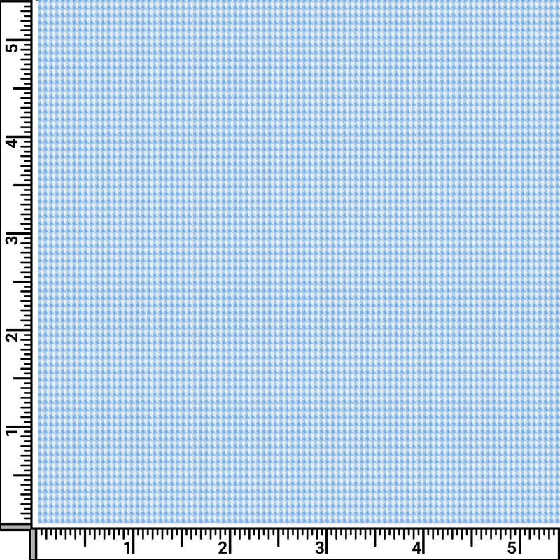 Image of a Blue Houndstooth Micropattern Giza Cotton Shirting Fabric