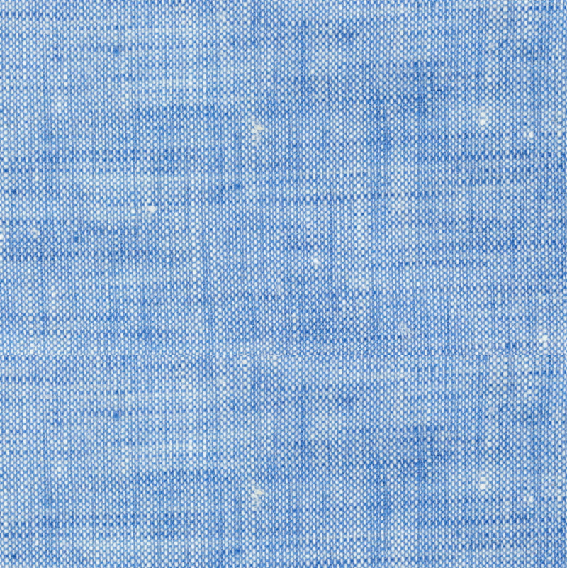 Image of a Blue Oxford Solids Linen Shirting Fabric