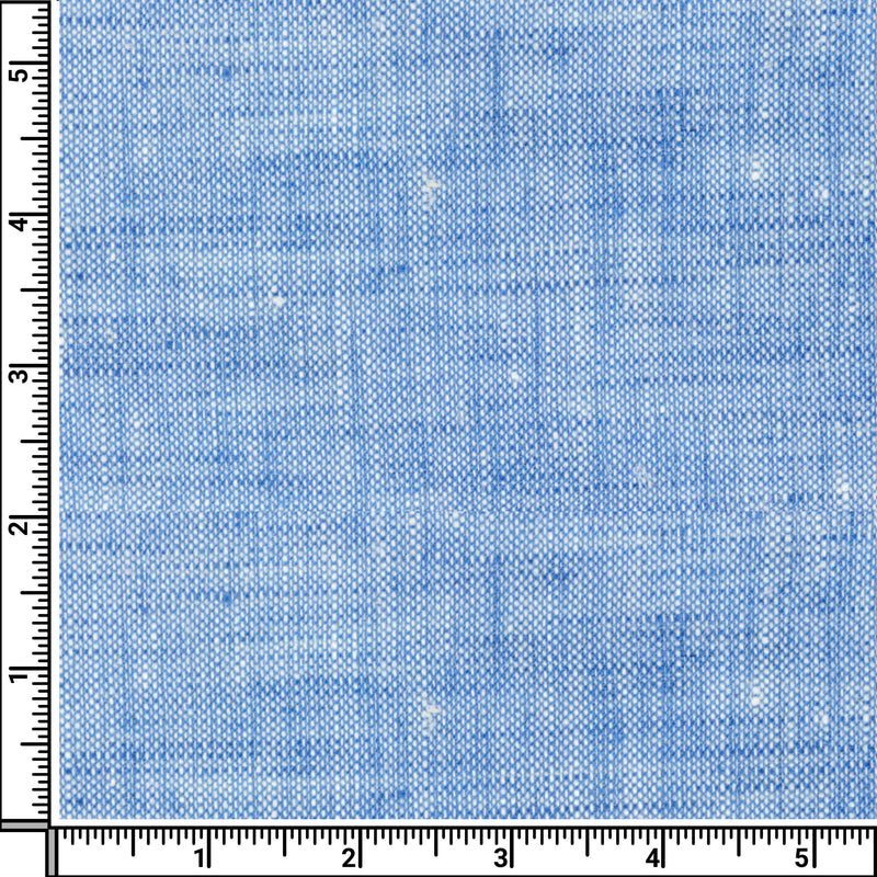 Image of a Blue Oxford Solids Linen Shirting Fabric