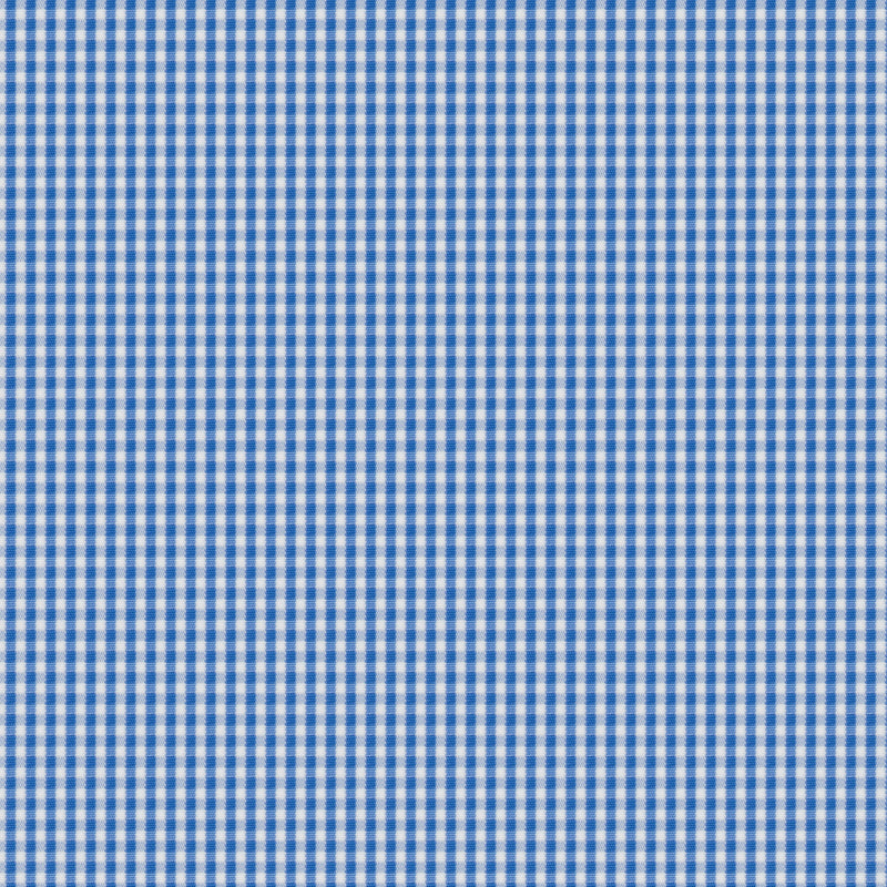 Image of a Blue Poplin Checks Giza Cotton Shirting Fabric