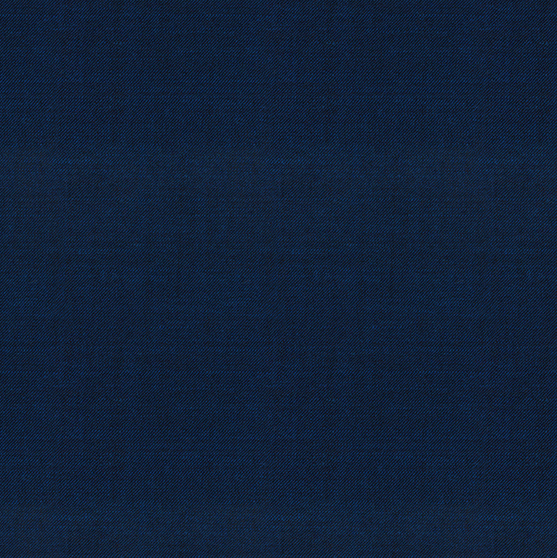 Image of a Blue Worsted Twill Merino Wool Suiting Fabric