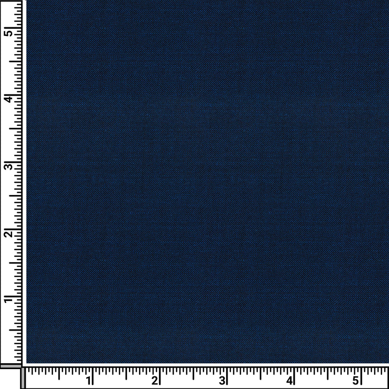 Image of a Blue Worsted Twill Merino Wool Suiting Fabric