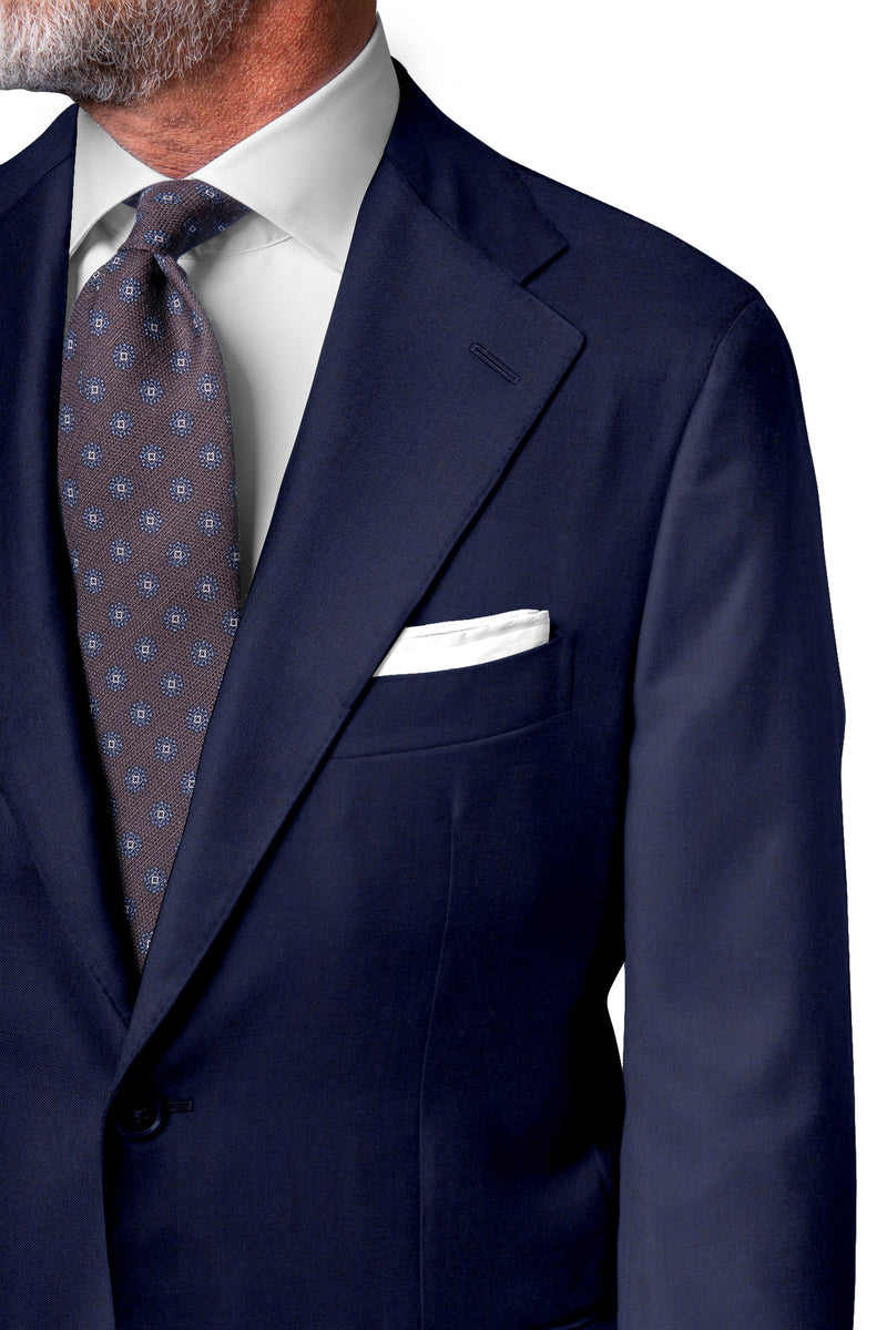 Image of a Blue Worsted Twill Wool Stretch Blazers Fabric