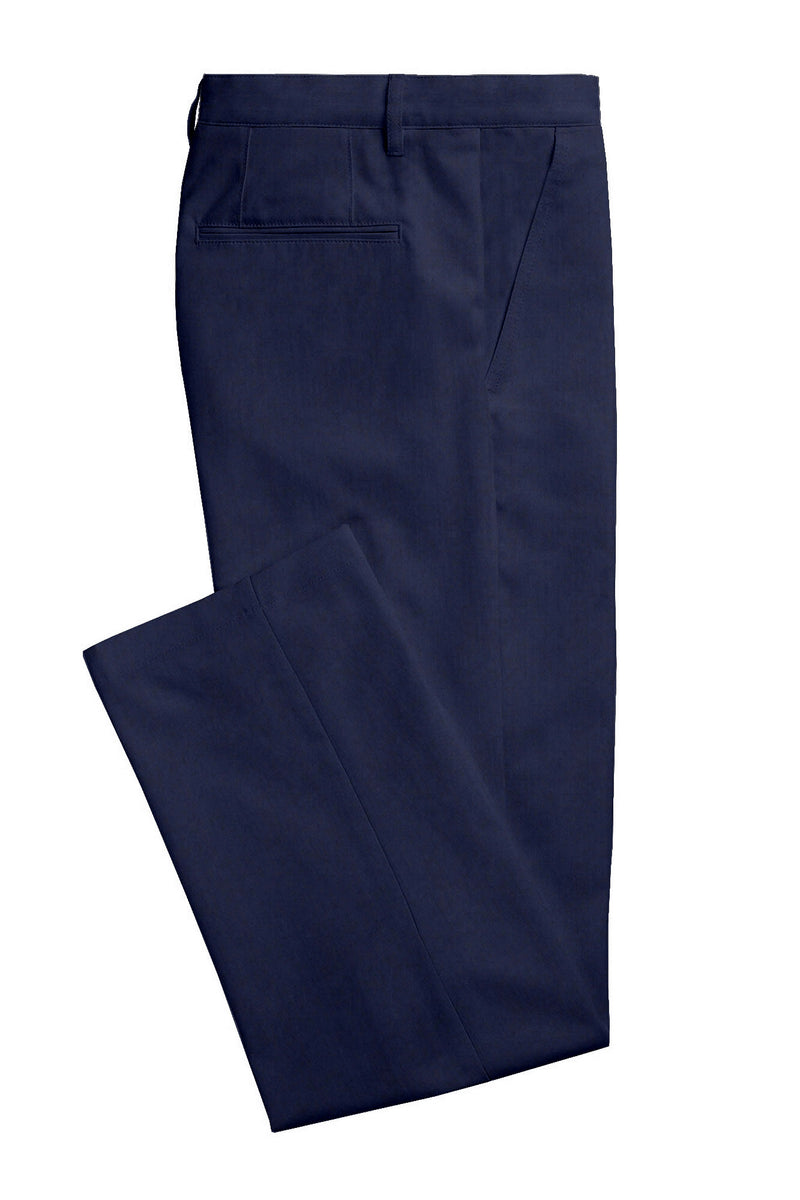 Image of a Blue Worsted Twill Wool Stretch Pants Fabric