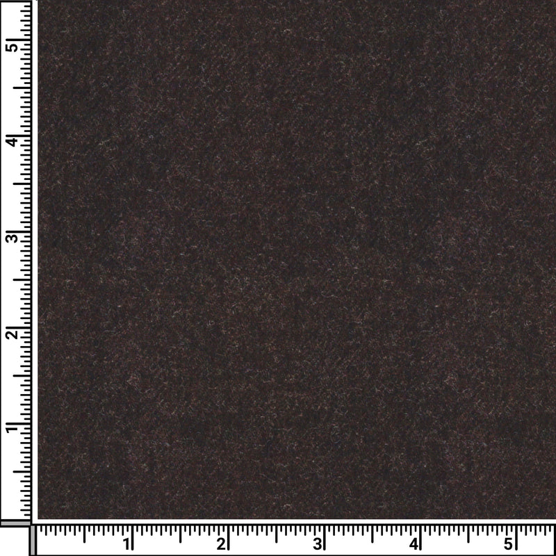 Image of a Brown Flannel Twill Merino Wool Suiting Fabric