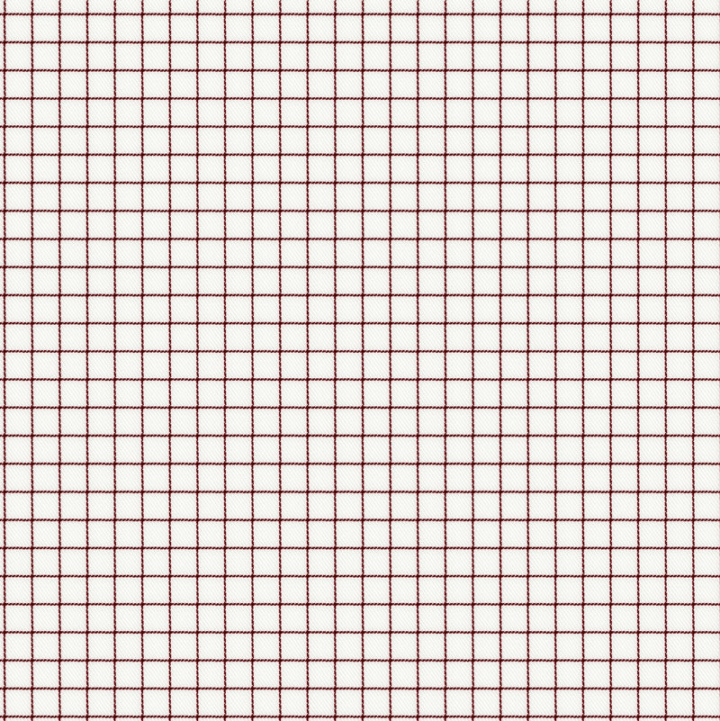 Image of a Burgundy & White Twill Checks Giza Cotton Shirting Fabric