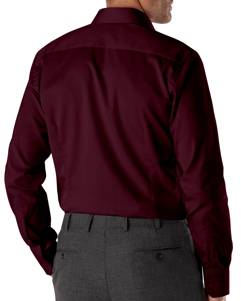 Image of a Burgundy Satin Solids Cotton Stretch Shirting Fabric