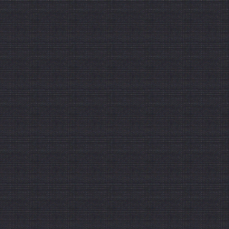 Image of a Charcoal & Black Worsted Checks Merino Wool Suiting Fabric