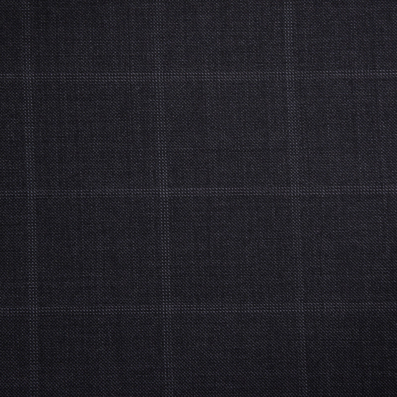 Image of a Charcoal & White Worsted Checks Merino Wool Pants Fabric