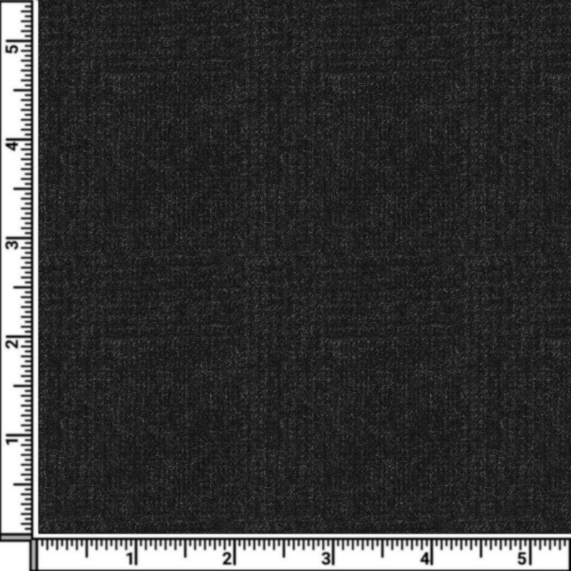 Image of a Charcoal Flannel Checks Merino Wool Suiting Fabric