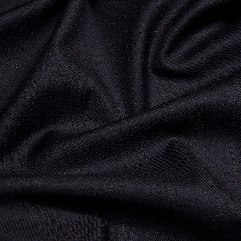 Image of a Charcoal Worsted Checks Merino Wool Blazers Fabric