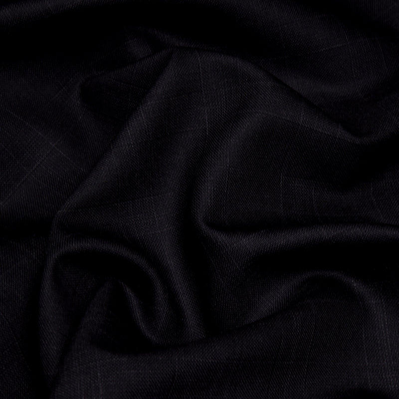 Image of a Charcoal Worsted Checks Merino Wool Pants Fabric