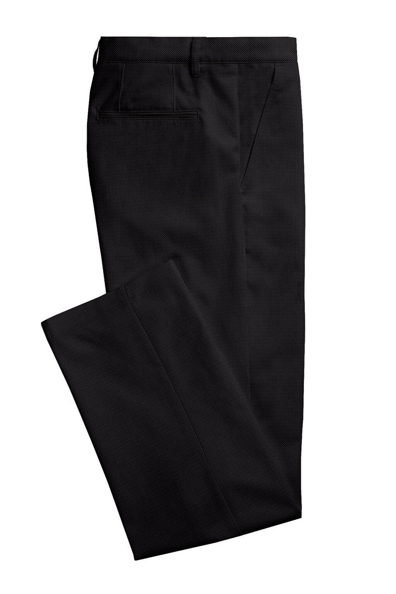 Image of a Charcoal Worsted Dobby Merino Wool Pants Fabric