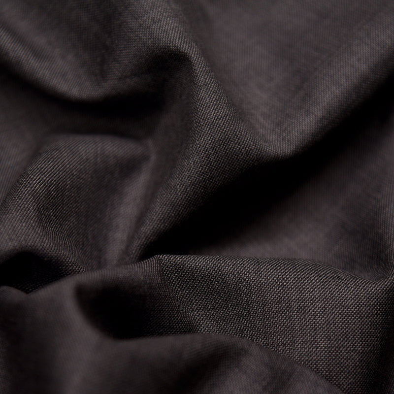 Image of a Charcoal Worsted Micropattern Merino Wool Pants Fabric