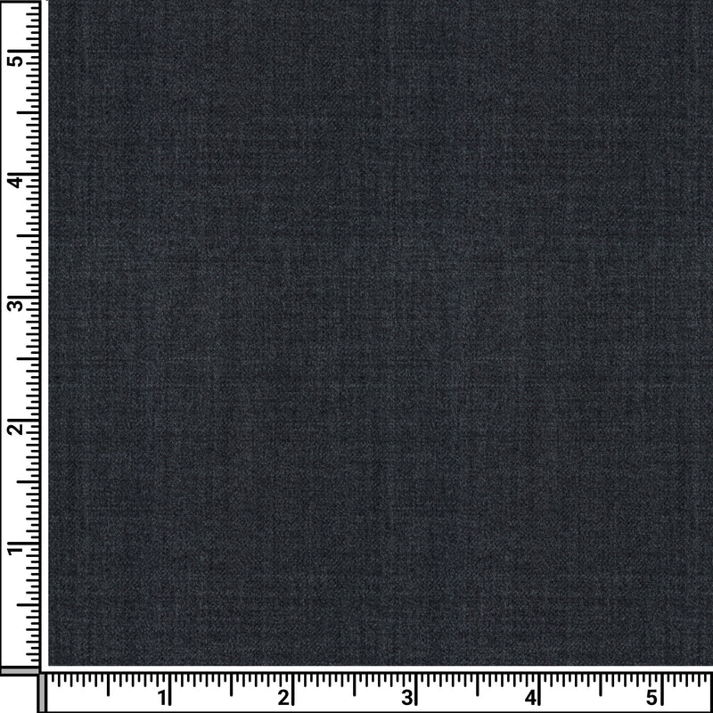 Image of a Charcoal Worsted Sharkskin Merino Wool Pants Fabric