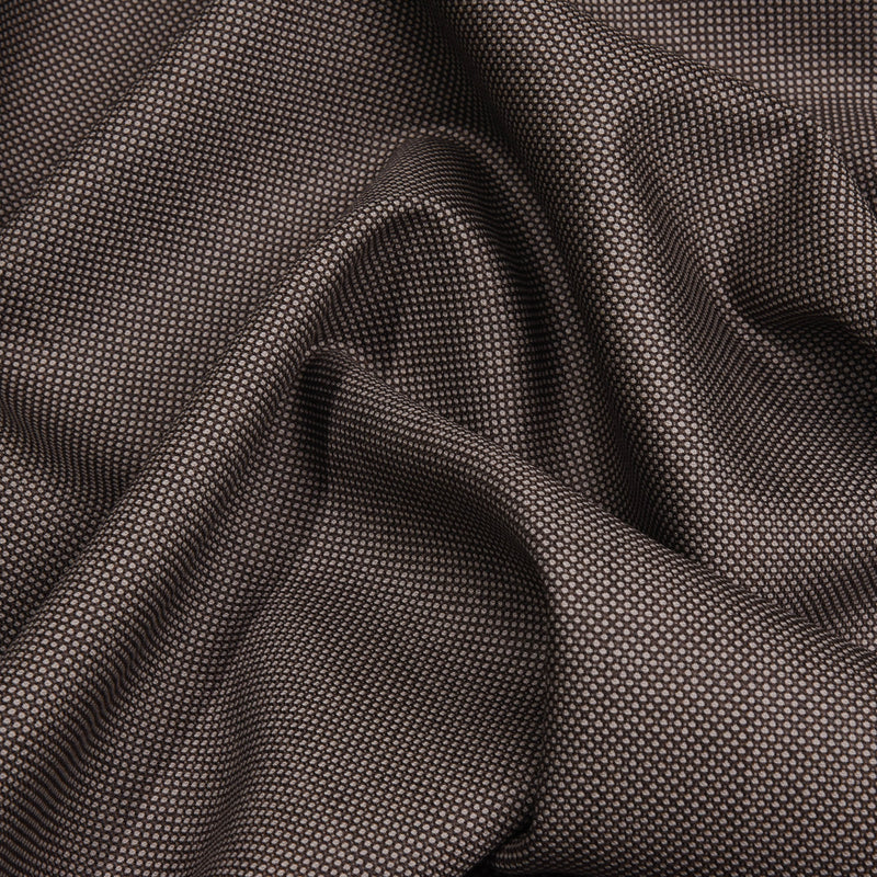 Image of a Cream Worsted Micropattern Merino Wool Blazers Fabric