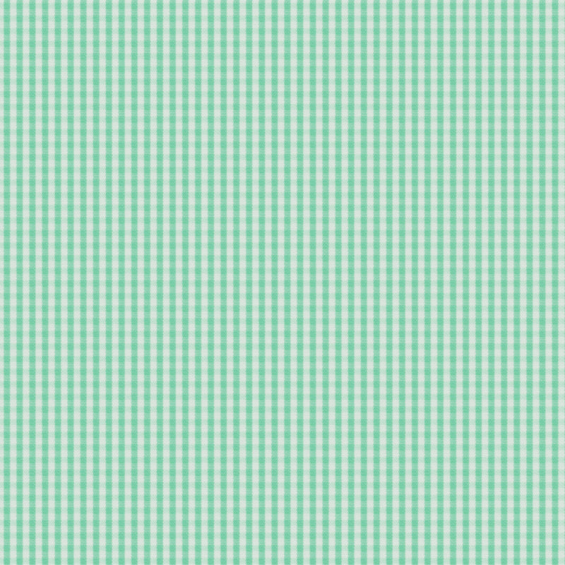 Image of a Green Poplin Checks Giza Cotton Shirting Fabric