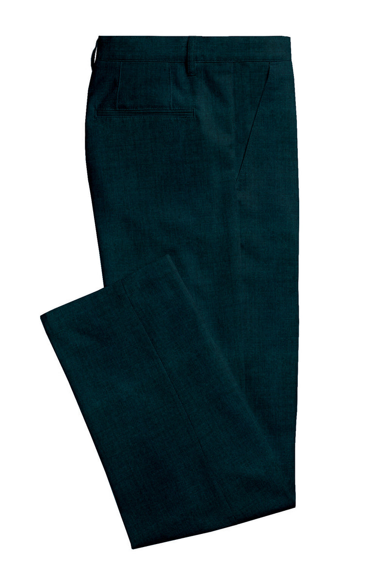 Image of a Green Worsted Twill Merino Wool Pants Fabric