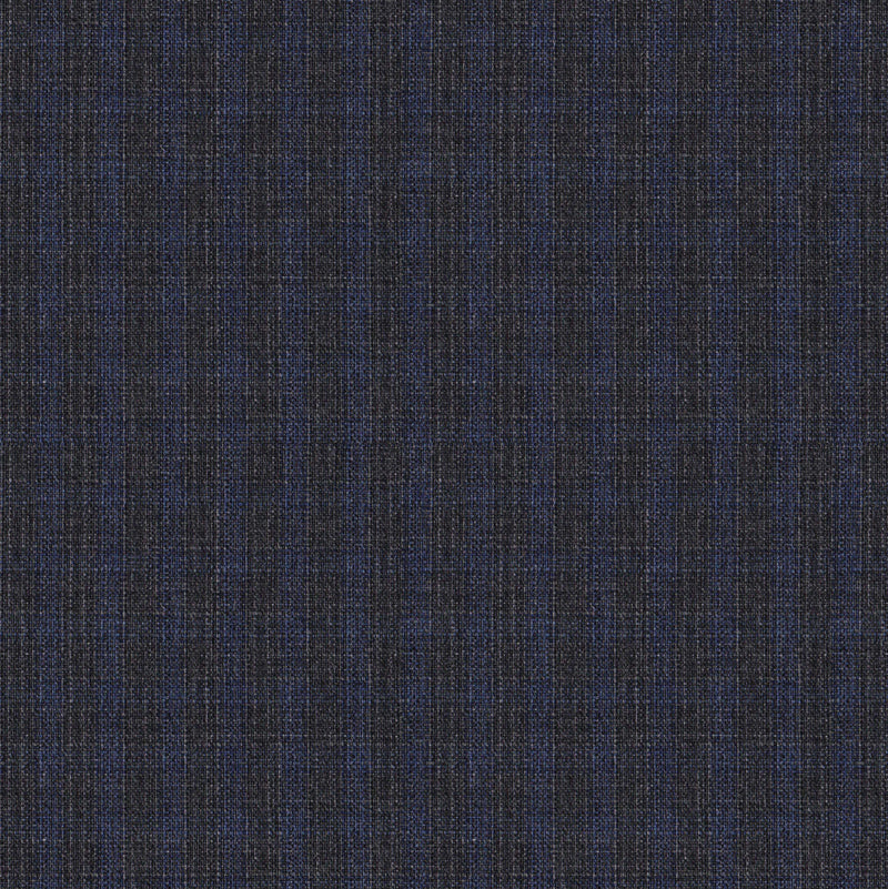 Image of a Grey & Blue Worsted Checks Merino Wool Blazers Fabric