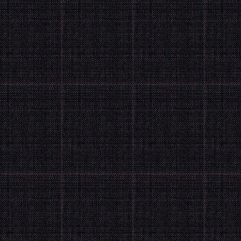 Image of a Grey & Pink Worsted Checks Merino Wool Suiting Fabric