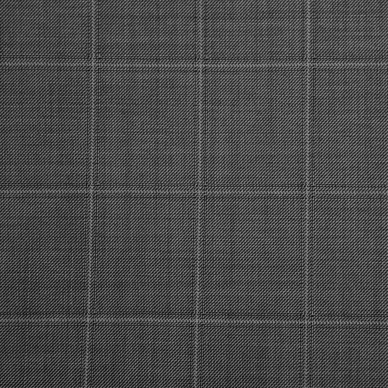 Image of a Grey & White Worsted Checks Merino Wool Pants Fabric