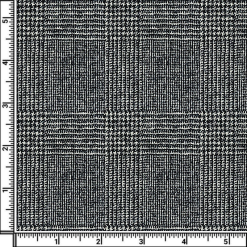 Image of a Grey Flannel Checks Merino Wool Blazers Fabric