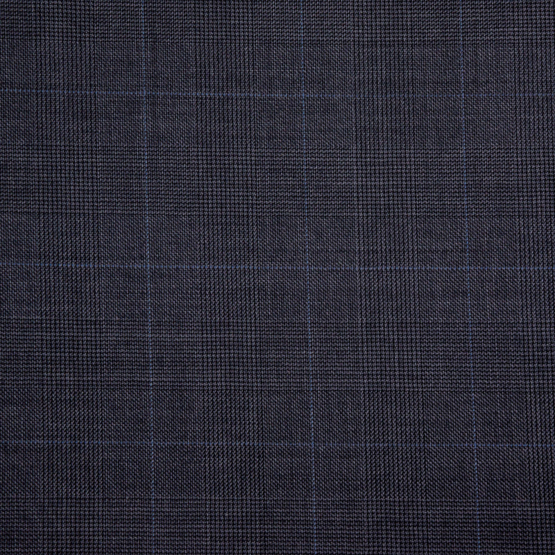 Image of a Grey Worsted Checks Merino Wool Blazers Fabric