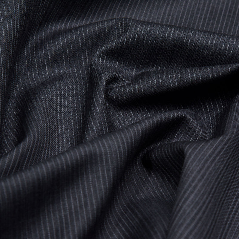 Image of a Grey Worsted Checks Merino Wool Pants Fabric