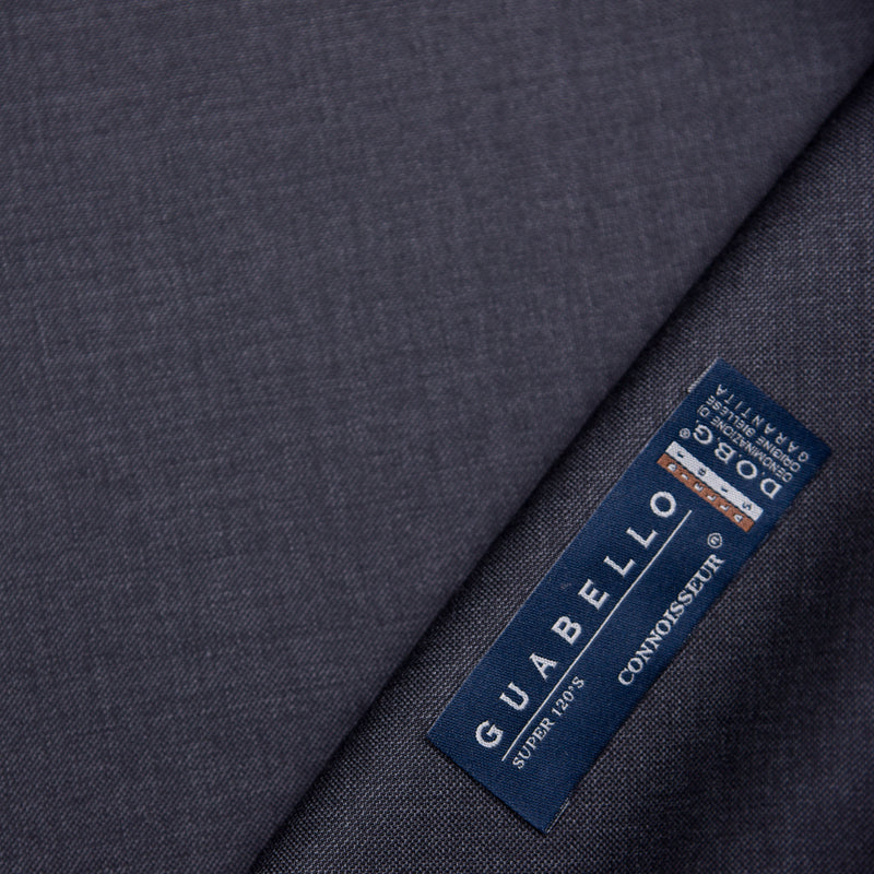 Image of a Grey Worsted Micropattern Merino Wool Blazers Fabric