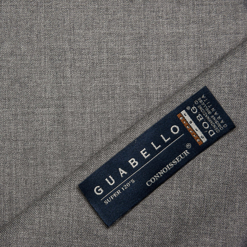 Image of a Grey Worsted Solids Merino Wool Blazers Fabric