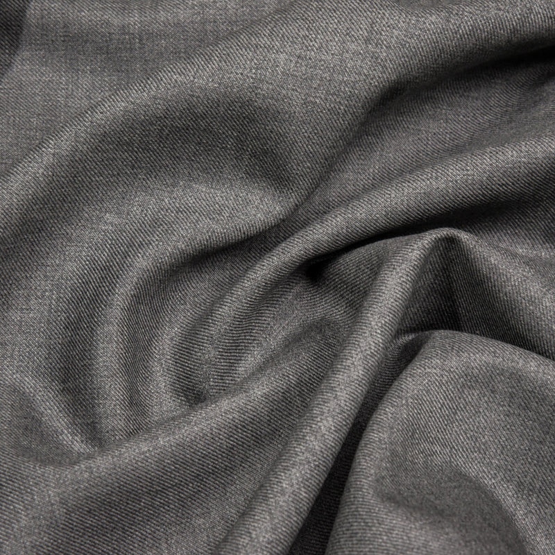 Image of a Grey Worsted Solids Merino Wool Blazers Fabric