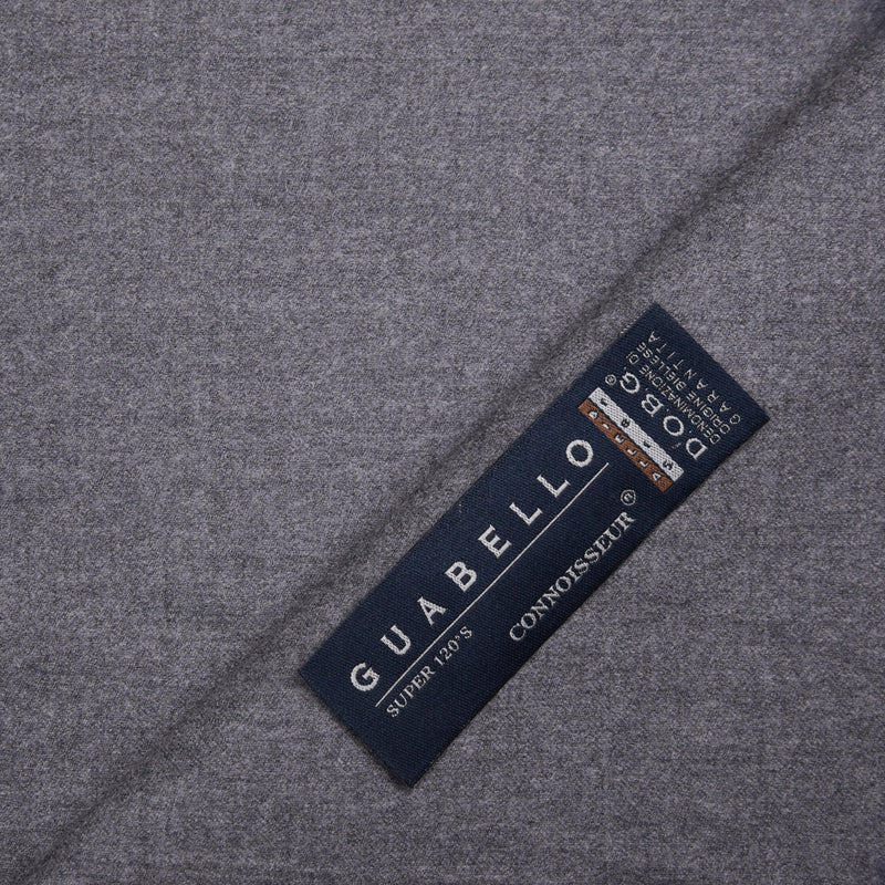 Image of a Grey Worsted Solids Merino Wool Blazers Fabric