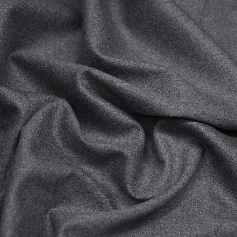 Image of a Grey Worsted Solids Merino Wool Blazers Fabric